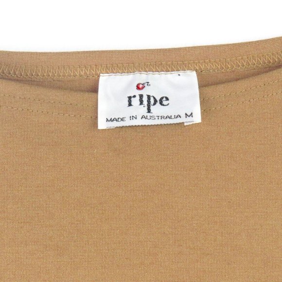 Ripe Australia Maternity Tan Mini Jumper Dress Med - Picture 6 of 6